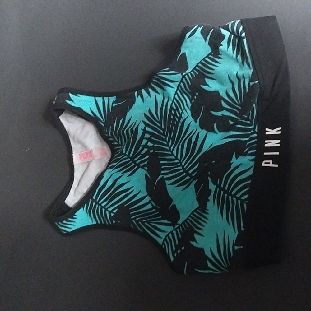 PINK  High neck sports bra